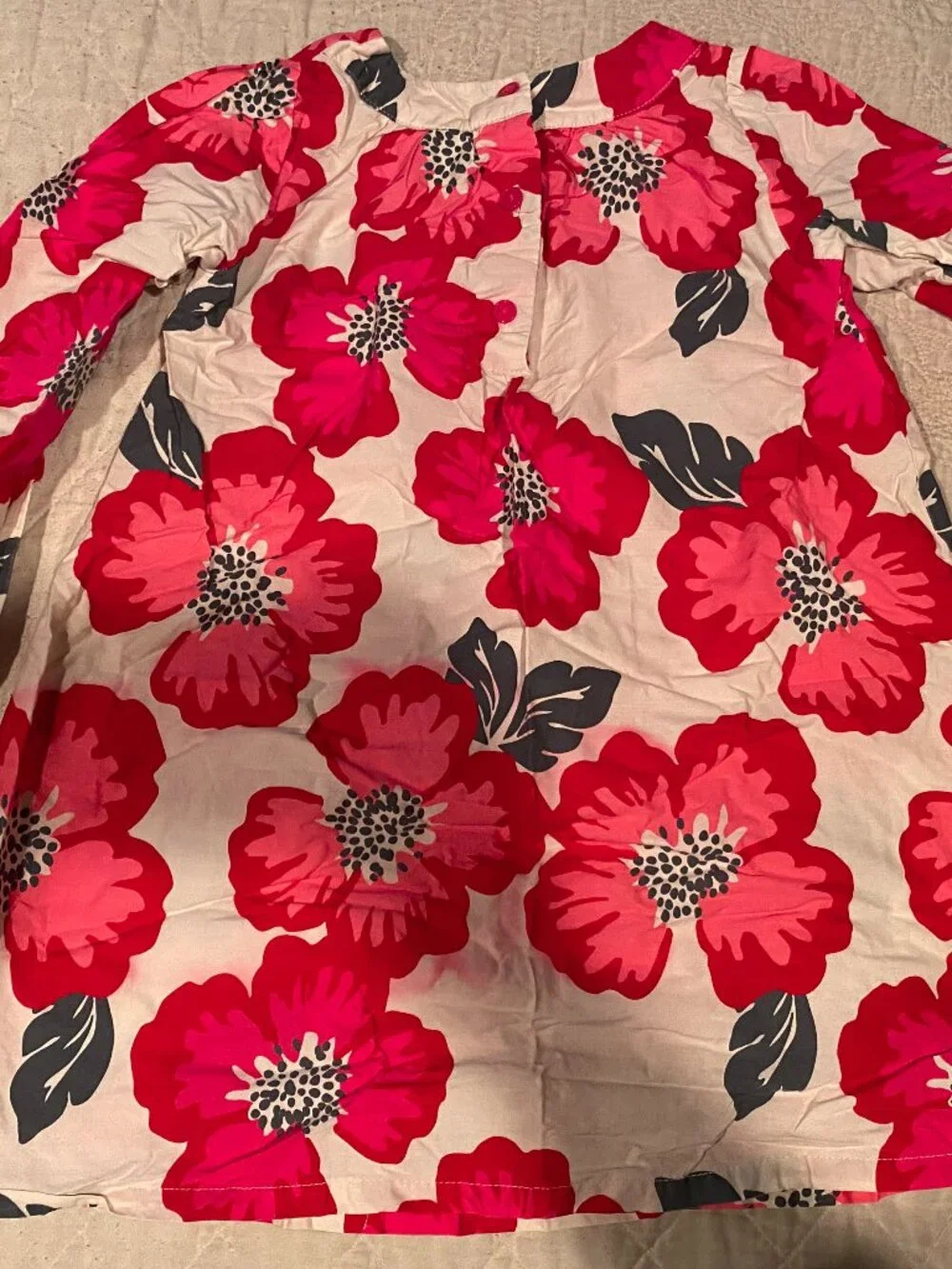 OshKoshB'Gosh-size-5-Girls Cotton Floral Dress-buttons down back-great condition - Picture 2 of 11